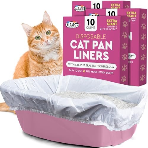 Alfapet Elastic Cat Litter Box Liners - Extra Giant