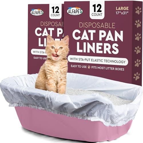Alfapet Cat Litter box liner Disposable, Elastic Liners