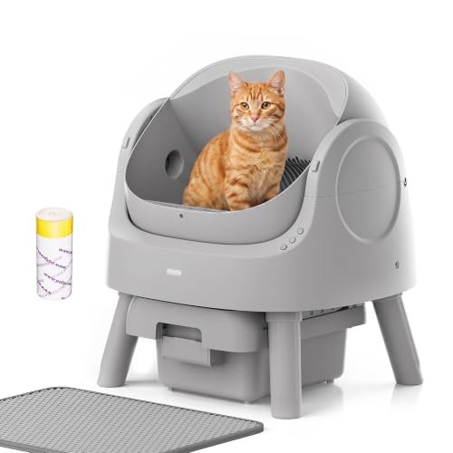 Mimfam Automatic Self Cleaning Litter Box, with 4 